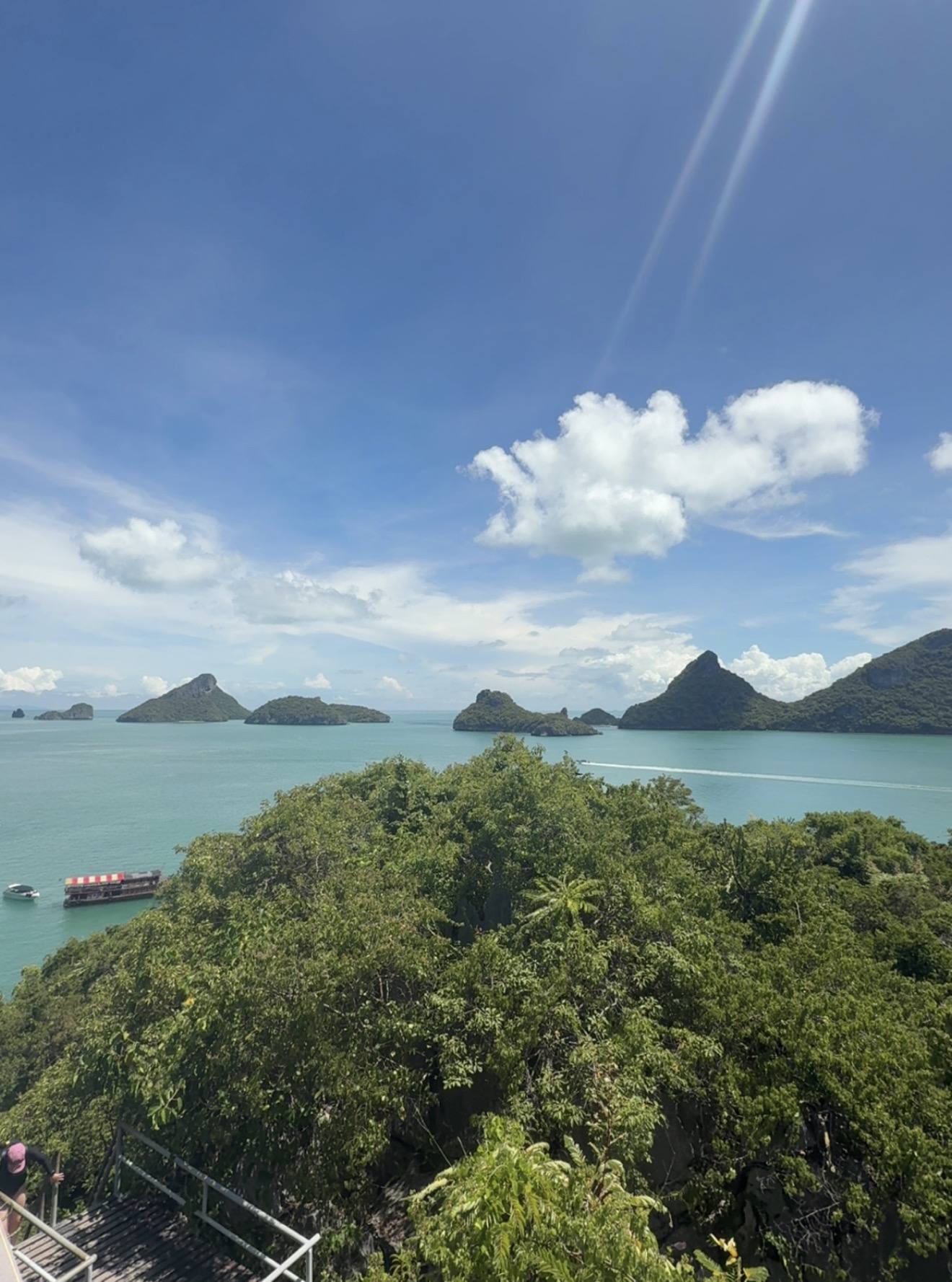 The view over Ang Thong marine park