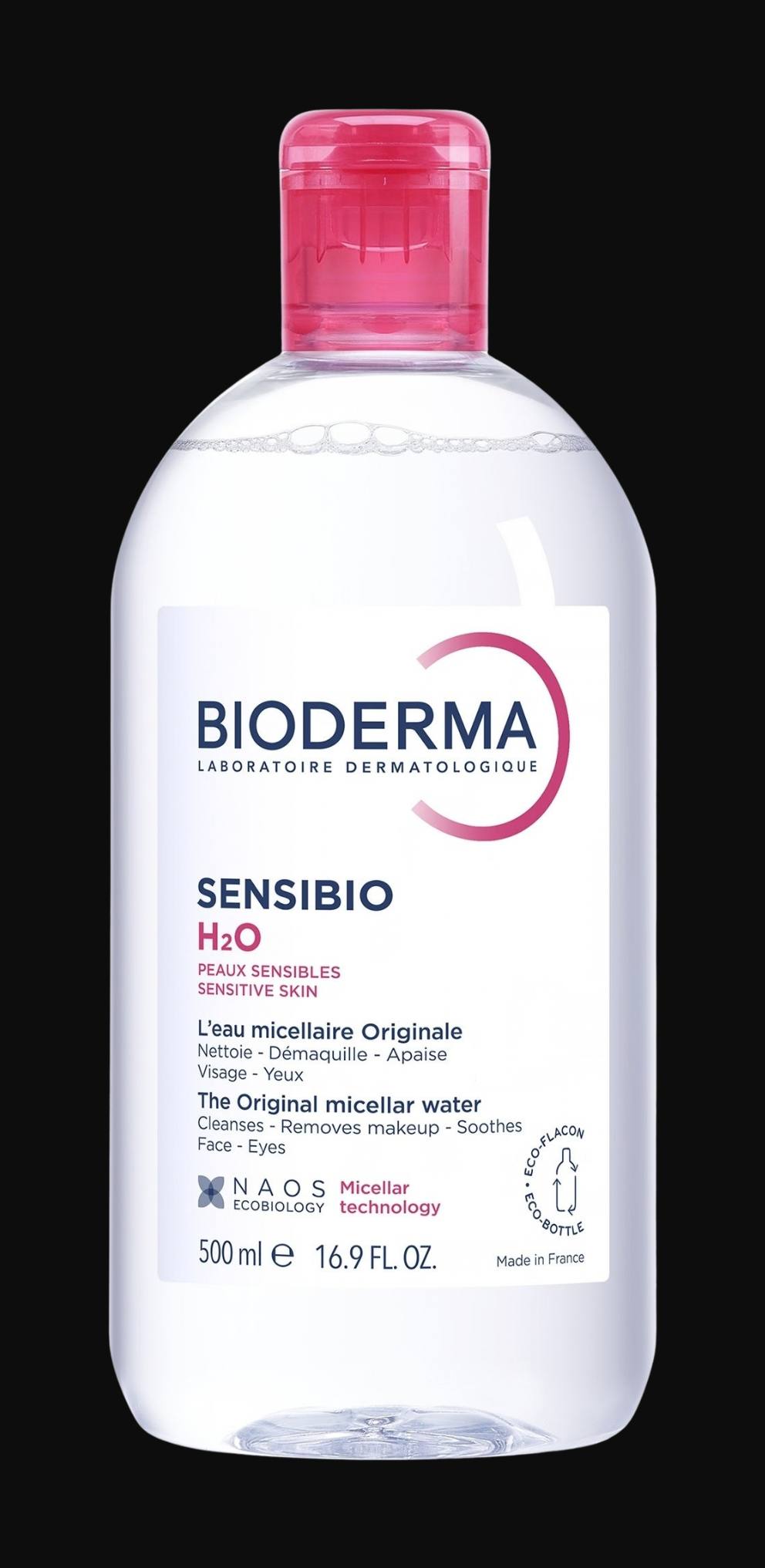 Bioderma Sensibio H2O, the 500ml pump bottle
